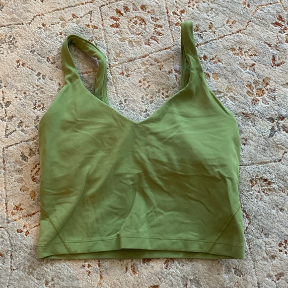 lululemon athletica Tops - Lululemon Align Avocado Green V-Neck Tank Top